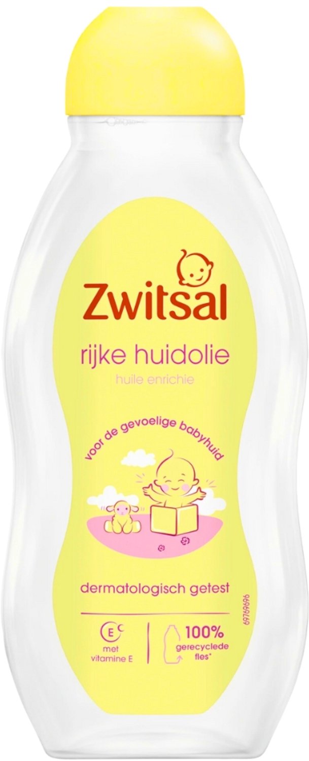 12 x Zwitsal - Babyverzorging - Rijke Huidolie - Voor de Gevoelige Babyhuid - 200 ml - Bulkverpakking - Babyolie - Douchemop - Gevoelige huid — afbeelding 2