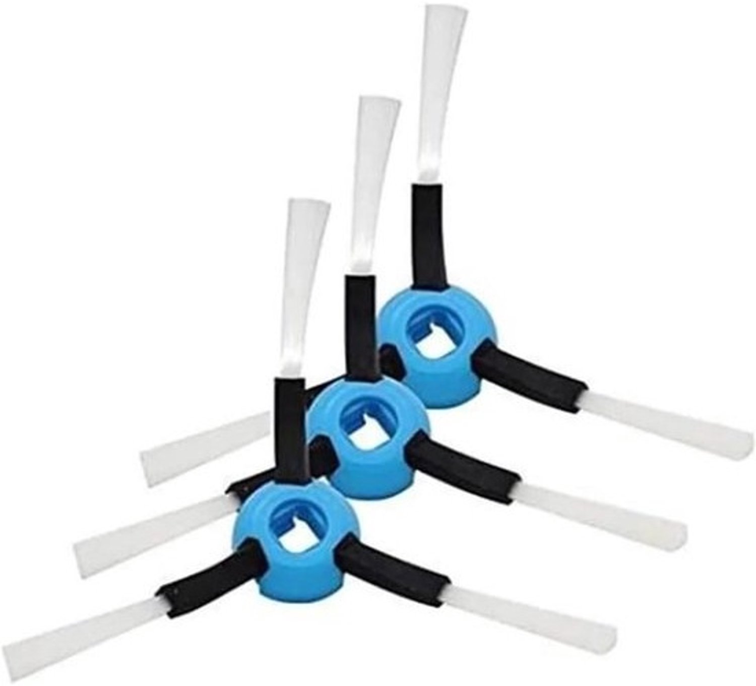 Zijborstels Robotstofzuiger - Reserveonderdelen - Schoonmaakondersteuning - Set van 3 - Standaard formaat - Zwart