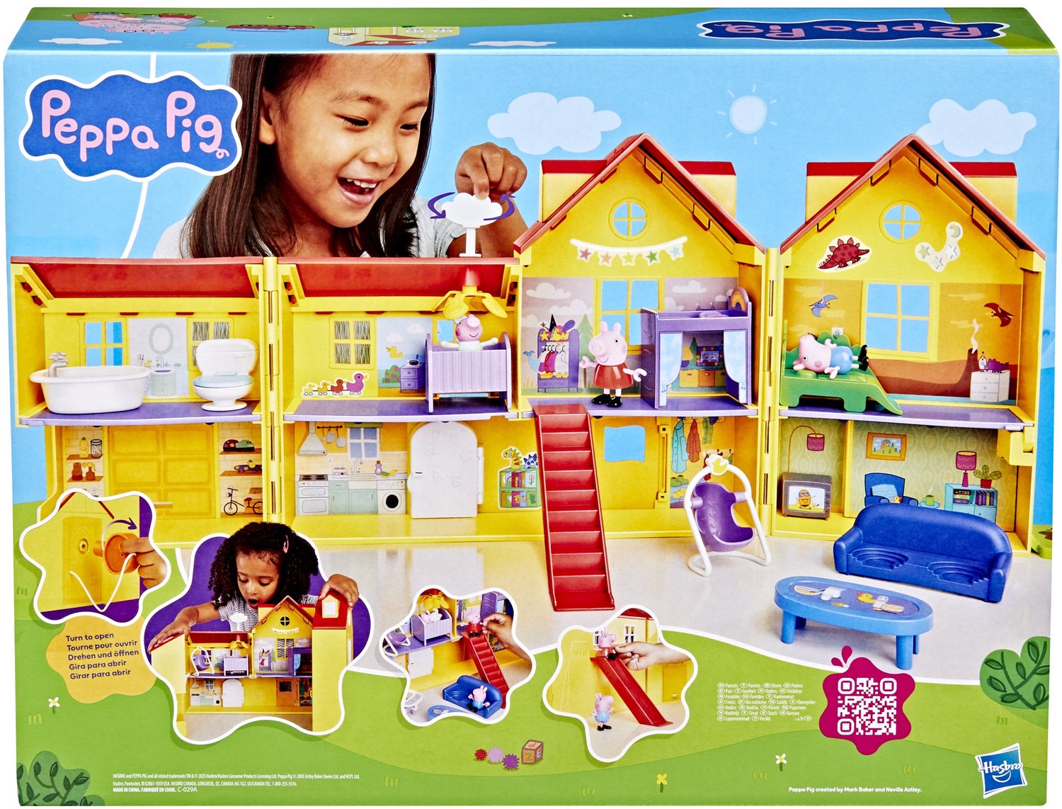 Peppa Pig Familie Huis - Groot uitklapbaar speelgoed huis - Duurzaam — afbeelding 12