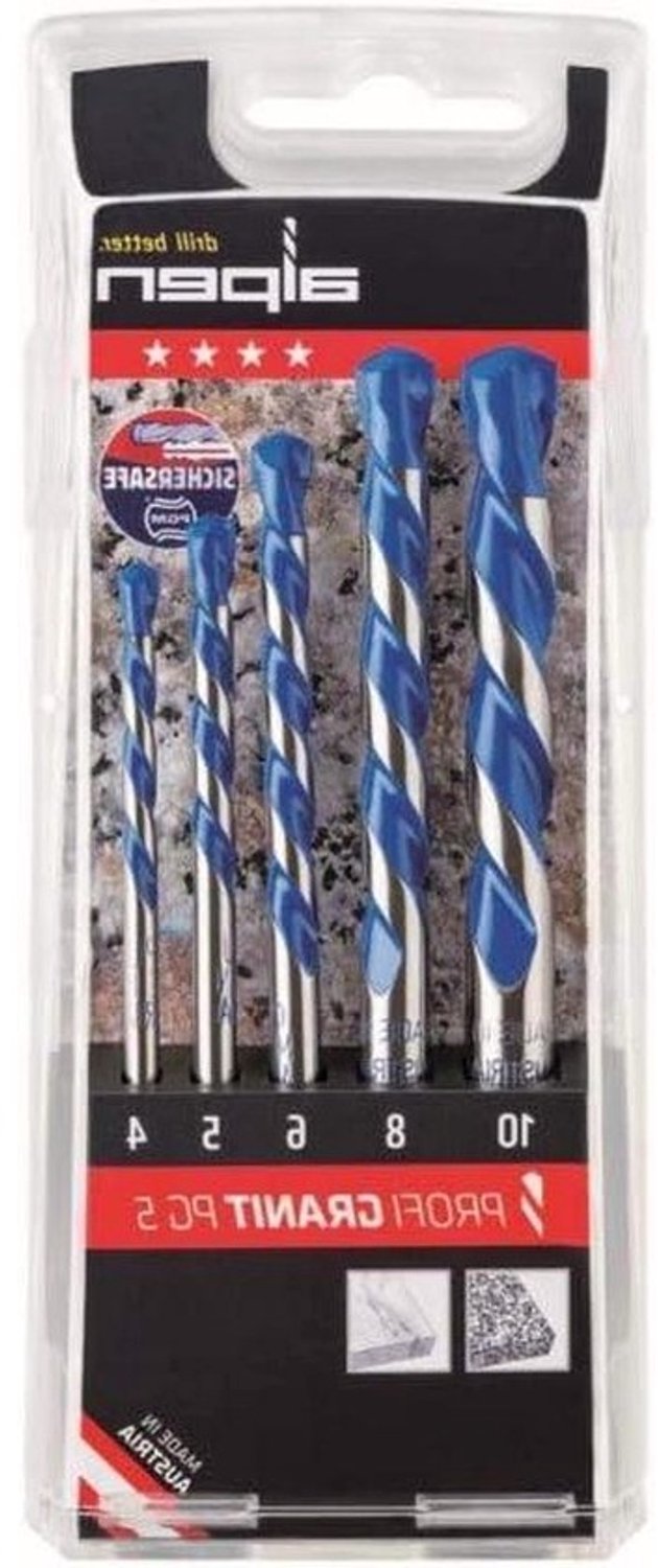 Graniet Boren - Wolfraamcarbide Boren - Hard Materiaal Boren - Speciale Geometrie - 10 mm - Grijs