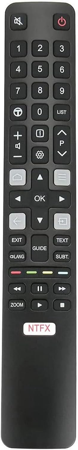 Afstandsbediening voor Thomson TCL TV - Geschikt voor C635 C735 C835 C935 P635 P638 - Geen programmeren nodig - Vemera