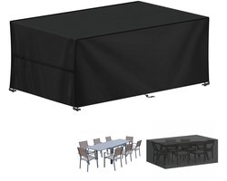 LAMUNI Tuintafelhoes 200x90x75cm Tuinmeubelafdekking Waterdichte Outdoor Tafelhoes 420D Oxford-Stof Tuinmeubelhoes Winddicht Beschermhoes voor Tuinmeu