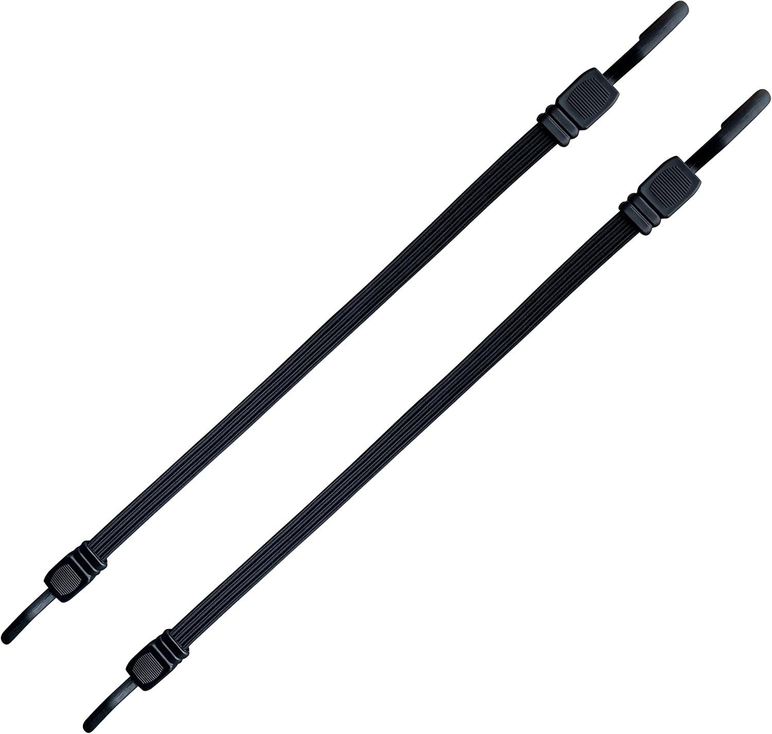 Set van 2 Platte Spanrubbers met Haken - 200 cm - Rubberen Spanner met Roterende Haken - Voor Fiets en Outdoor