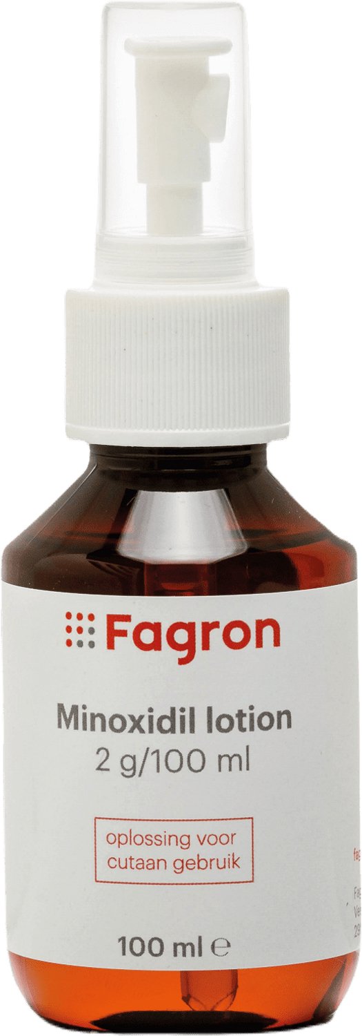 Fagron Minoxidil Lotion 2 g - Stimuleert de Haargroei en Vermindert Haaruitval - 100ml