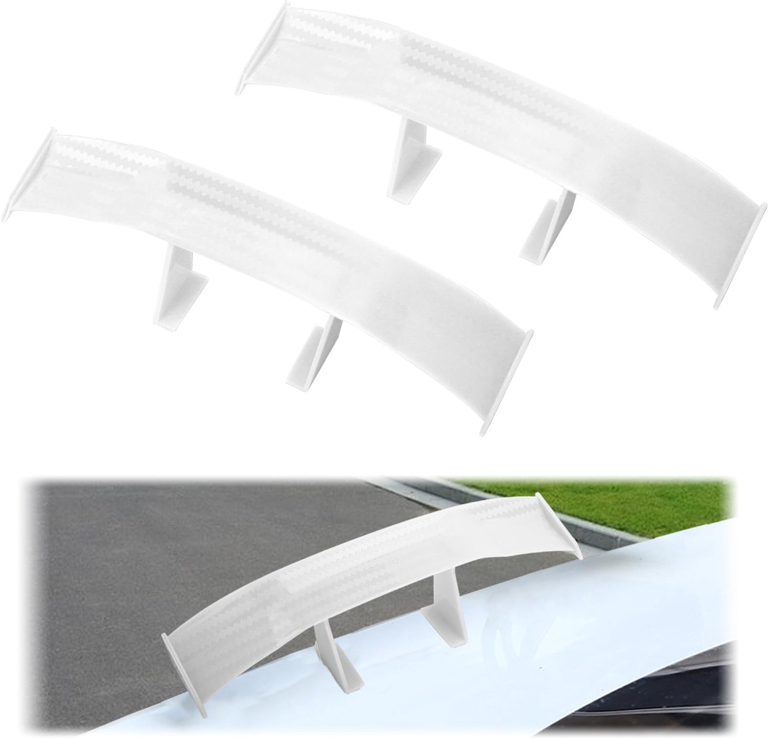 Auto mini spoiler vleugel 6,7 inch - koolstofvezel - voor- en achterspoilers - stijlvolle exterieur decoratie - ShopVlot