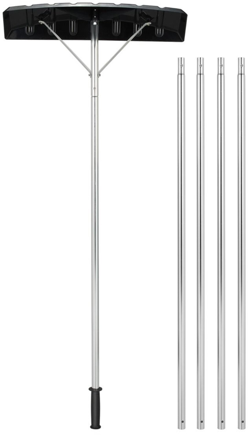 SureDeal® - Gereedschapsset - Sneeuwschop Dak Instelbereik - Antislip Handgreep - Kunststof Lemmet - 63x15,5x608 cm - Zwart + Grijs