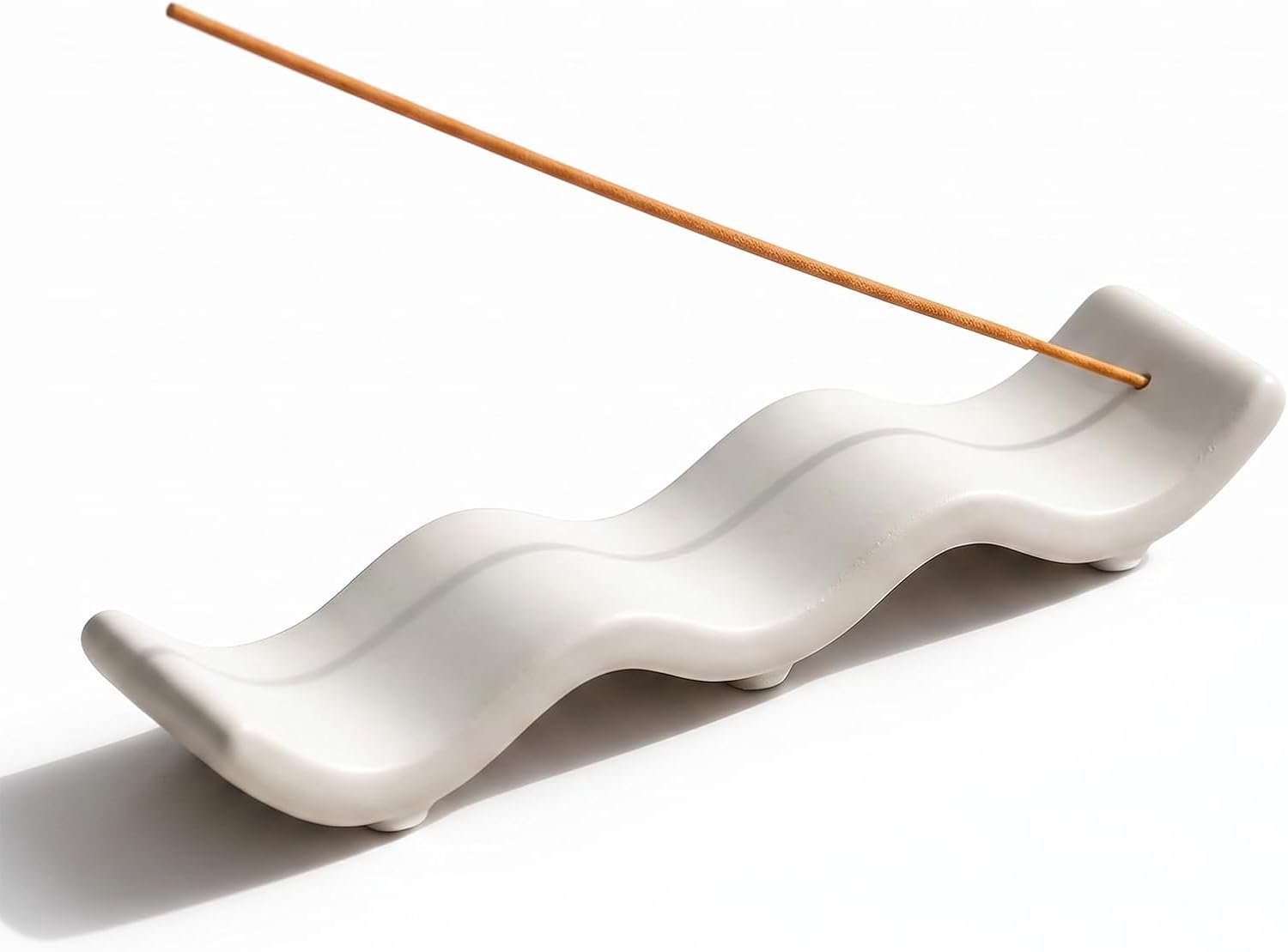 Wierookhouder 17cm - keramiek - met asopvangschaal - ideaal voor ontspanning - Homevero