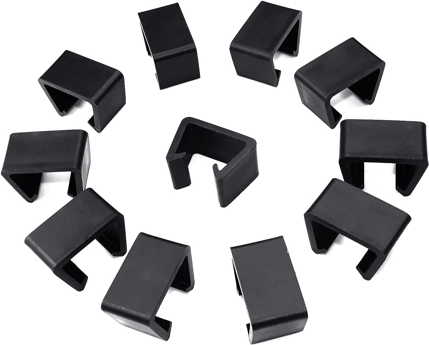 12Pcs Rattan Furniture Connection Clamps, Wicker Seat Mounts, Section Connector for Outdoor Sofa Patio Chairs - ShopVlot