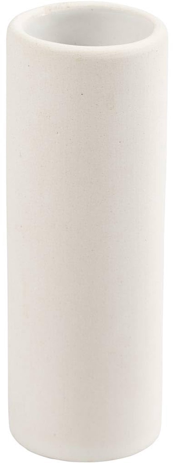 Vaas 11 cm - Wit - Modern design - Perfect voor een bloemstuk - ShopVlot
