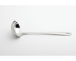 Witte pollepel Mamsell 30 cm, roestvrij staal, zilver, 30 x 8 x 9 cm