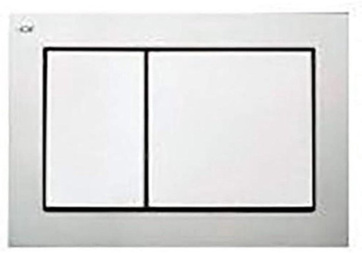 Tece WC-bedieningsplaat base, dubbele hoeveelheidstechniek, 1 stuks, chroom mat, 9.240.702