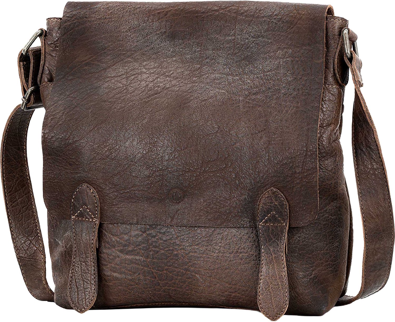 LINDENMANN heren leren tas - bruin