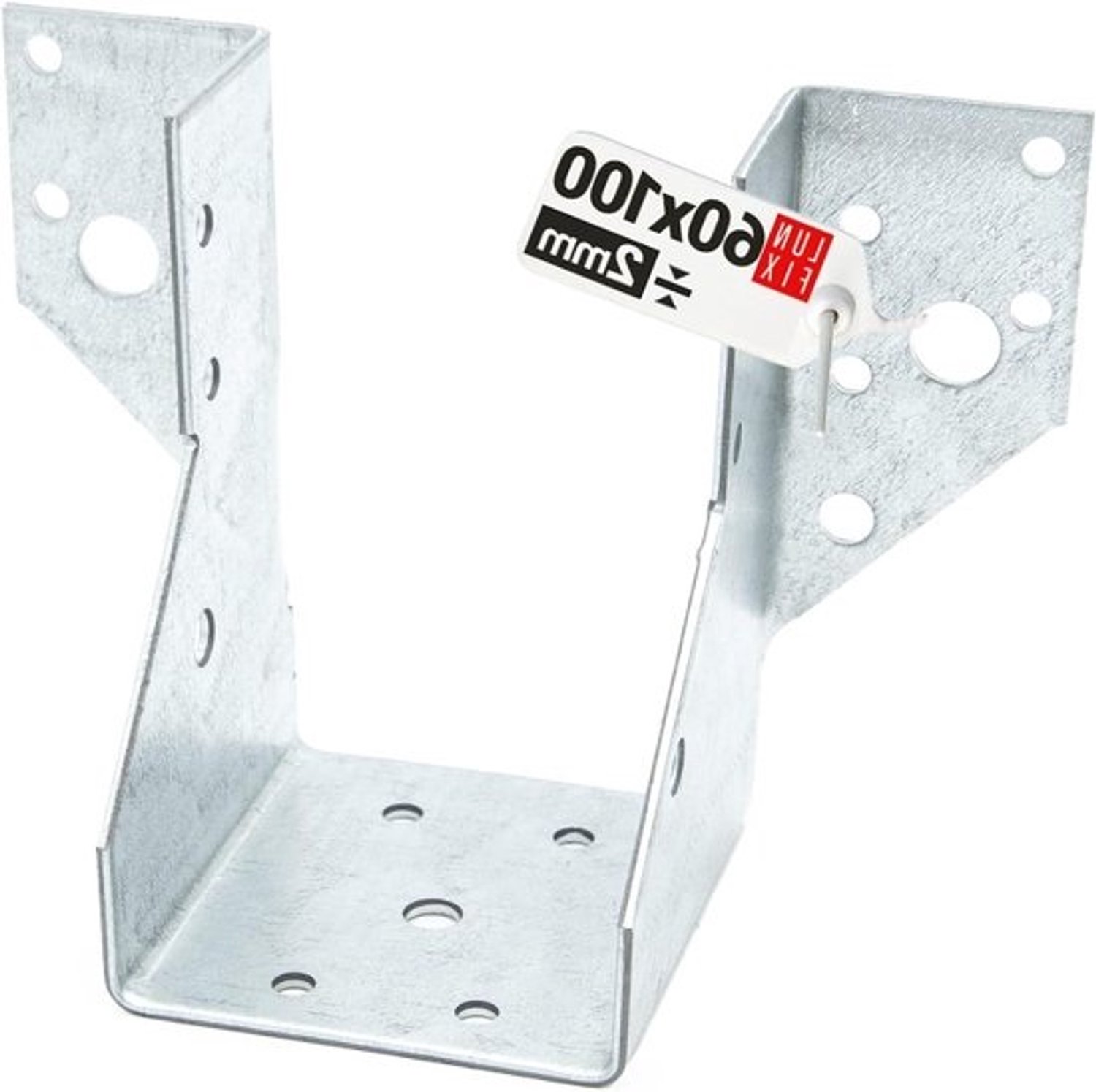 Balkenschoen - Balkdrager Houtverbinding - Bouw Constructie - Verzinkt Staal 2mm - 60 x 100 mm - Zilver