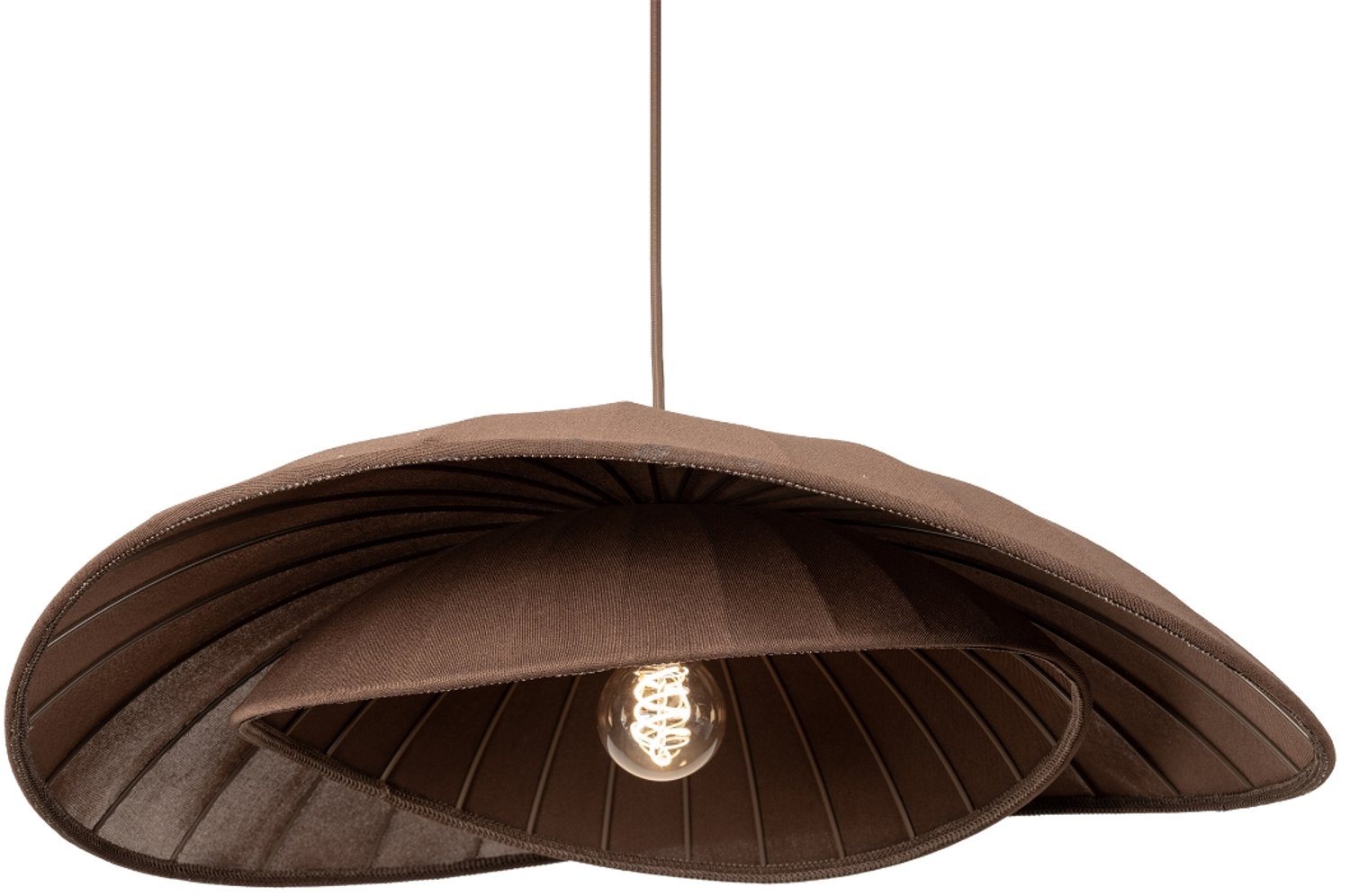Lumidora Hanglamp 75805 - FABRIANO - E27 - Bruin - Textiel