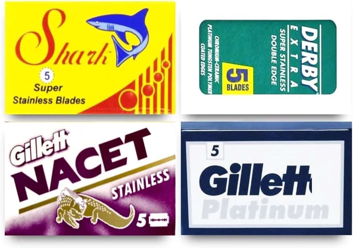 Scheermesjes Set - Roestvrijstaal - Nauwkeurige Scheerervaring - Geschikt voor Alle Huid- en Baardtypes