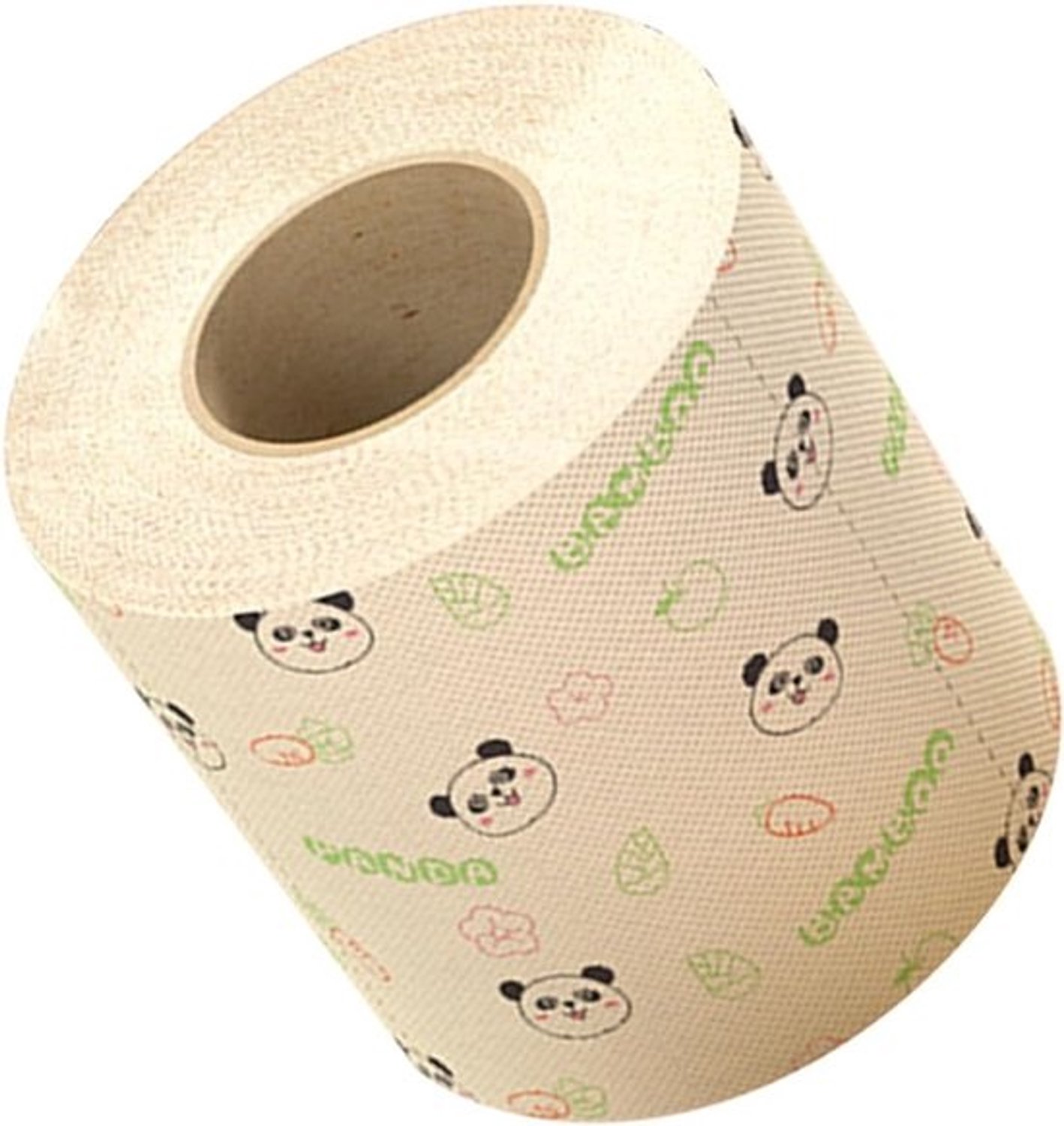 Panda Print Rol - Decoratief Papier - Badkamer Decoratie - Zachte Bamboe Pulp - 10x10x0.1 cm - Multicolor