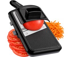 Savoré Kitchen Mandoline Groentesnijder Handmatig - Verstelbaar 1-5mm - Plakjes & Julienne - met Veiligheidshouder