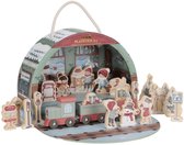 Little Dutch Adventskalender 2026 - 24 Verrassingen om een Compleet Treinstation te Bouwen - Adventkalender - Geschenkset - Cadeaudoos - Geschenkdoos - Giftset Kind - Aftelkalender voor Kinderen - Speelgoed vanaf 2 jaar - Little Dutch Speelgoed Trein
