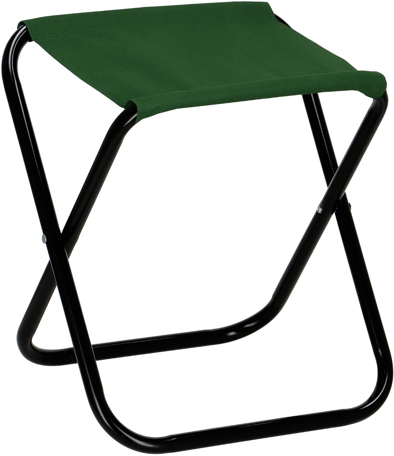 Campingstoel 26x26x34cm - groen - opvouwbaar - ideaal voor outdoor gebruik - Vemera
