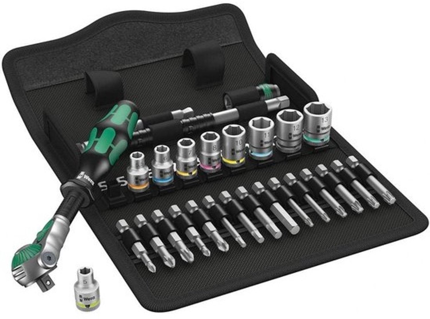 Ratelset 28-delig - Dopsleutelset Metrisch - Snel Schroefwerk - Zyklop Speed Functionaliteit - 1/4 Inch Aandrijving