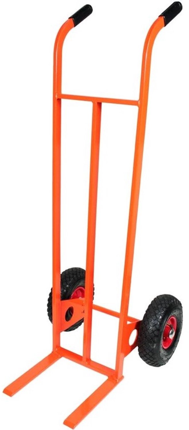 Steekwagen met vorken - Transportkar - Materiaal verplaatsen - 200 kg draagvermogen - 490x1250 mm - Rood