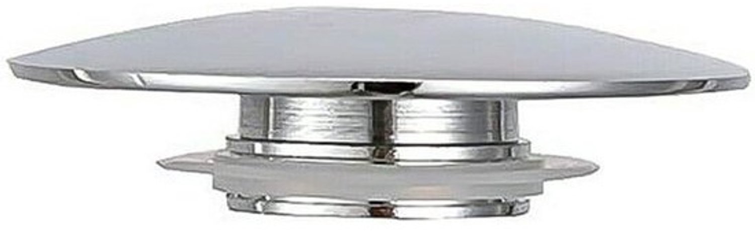 Wastafel Plug - Gootsteen Afvoer Stopper - Keuken Badkamer - Drukknop Chrome Finish - 66mm Diameter - Zilver
