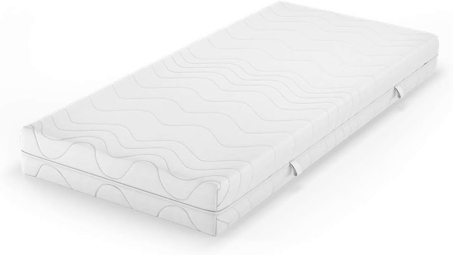 QEVA Matras 80x200cm - Eenpersoons Matras - Schuimmatras - Wit - 20cm x 80cm x 200cm