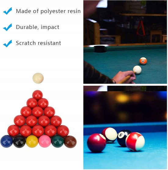 Merkloos Snooker Ballen Set - 22 Stuks, 52,5mm, Toernooi Kwaliteit — afbeelding 3
