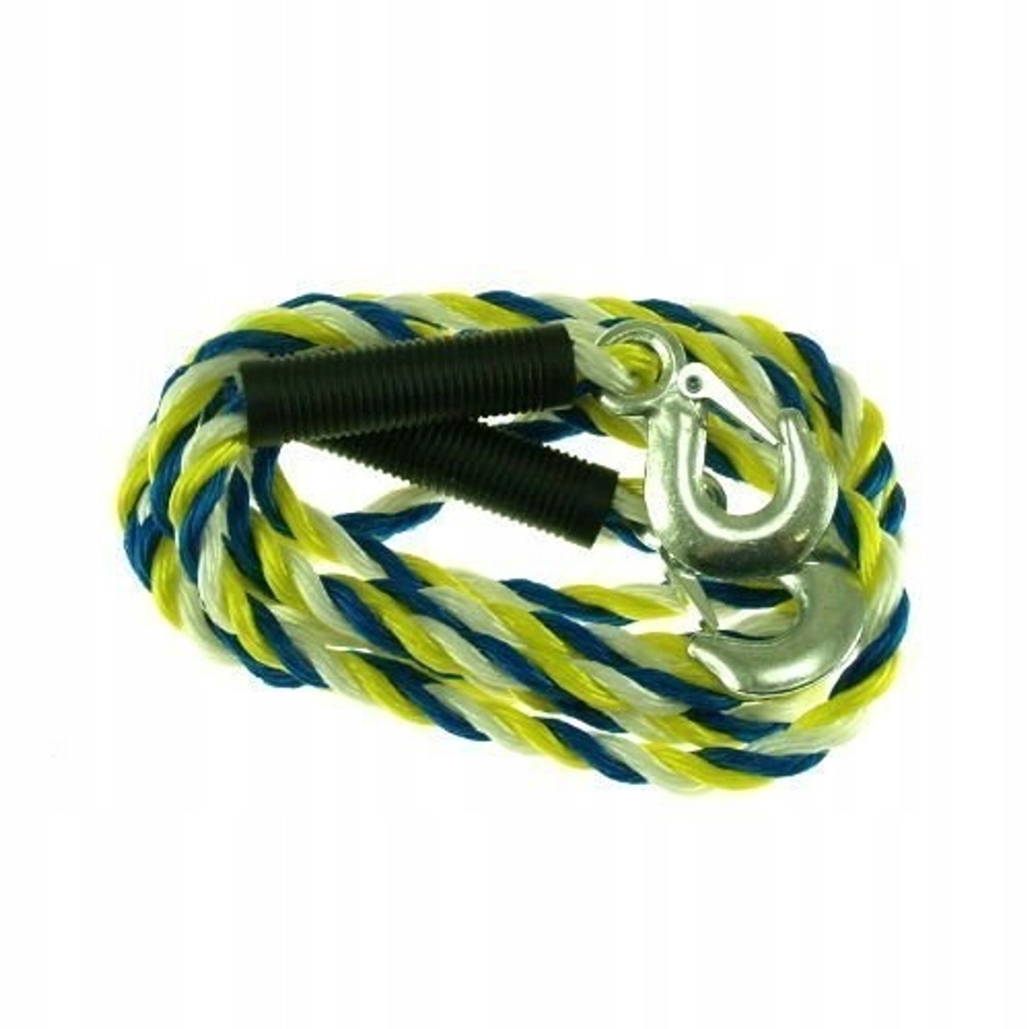 Sleepkabel 3000 kg 3.9m x 12mm met Haken en Beschermhoes