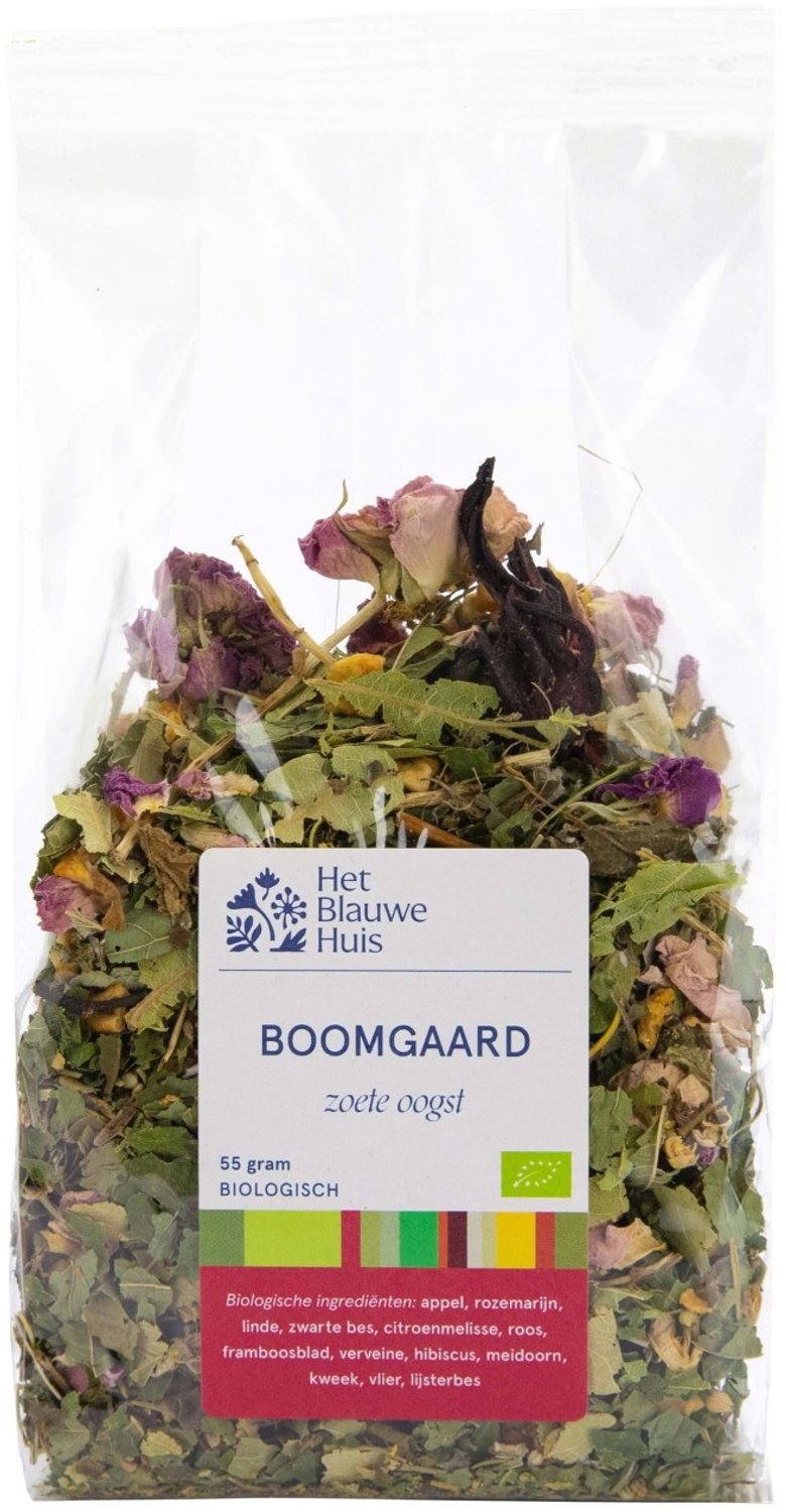 Het Blauwe Huis Boomgaardthee (55 gram), biologisch