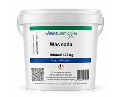 Online chemicalien - Wassoda - 1.25 kg - Natriumcarbonaat - Voor Was & Reiniging