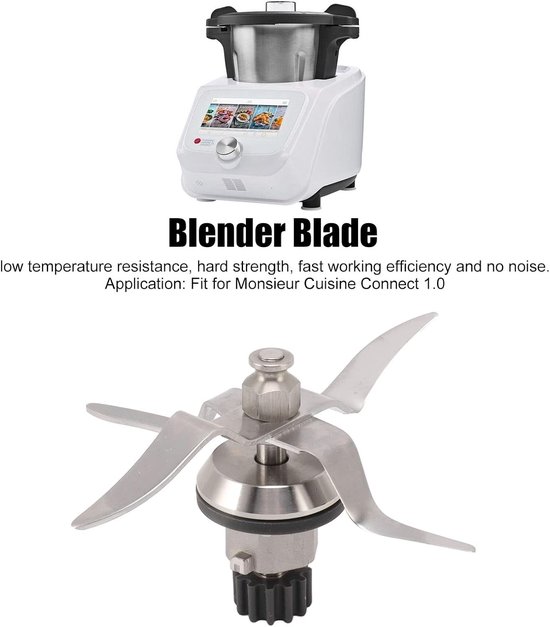 Mixermes - Roestvrij staal - 12 Tanden - Voor Blender - Geschikt voor 1.0 SKMK1200A1 en SKMK1200B2 — afbeelding 3
