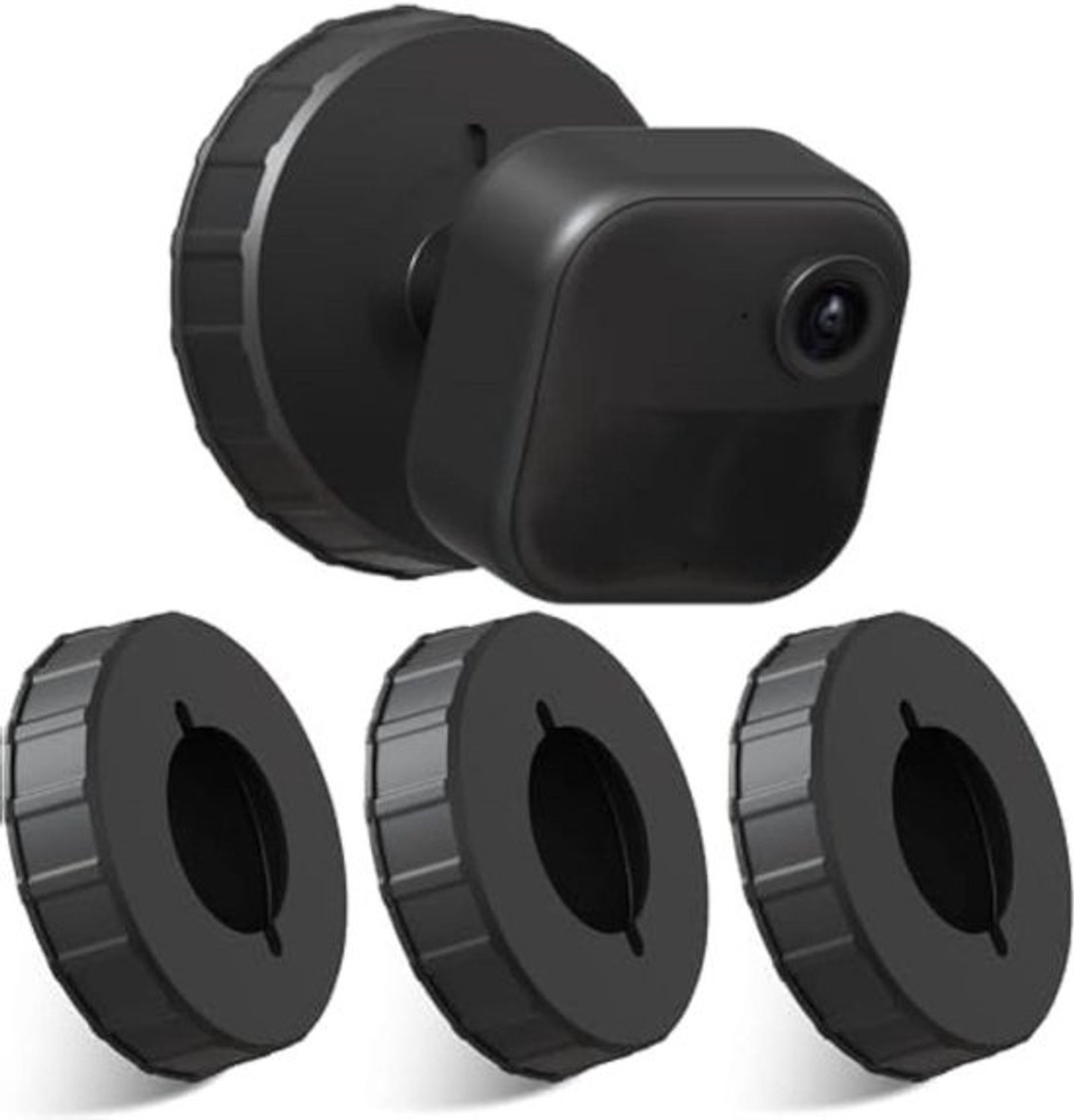 Muurbevestiging Camera - Camera houder - Camera ophangen - Zelfklevend en boorvrij - 8.9 x 8.9 cm - Wit