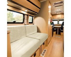 SYLC Caravan Stoelhoes Stretch Fluweel, Bank Kussenhoezen Met 2 Riemen Anti-slip, Sofa Kussenhoes Voor RV Auto Camper - ShopVlot