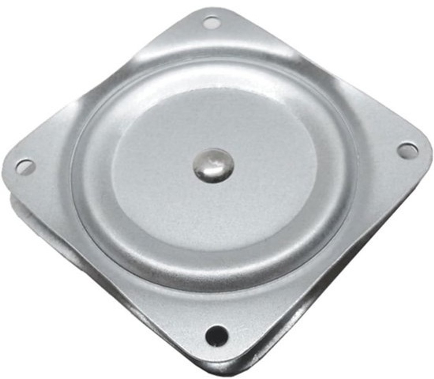 Stoel Draaitafel Basis - Draaibare Lagerplaat Kruk - Meubels Draaien - 360 Graden Rotatie - 71x71mm - Zilver
