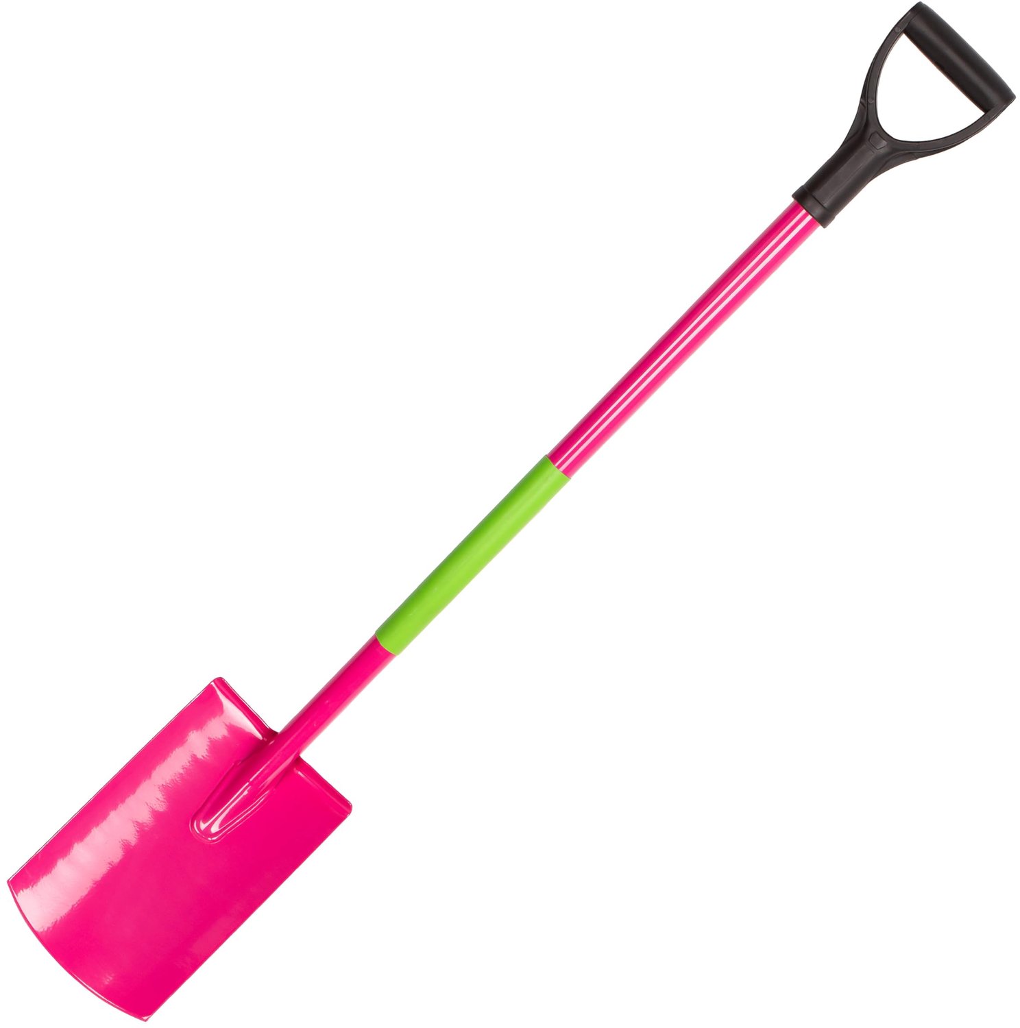 Mivos Ronde tuinspade van gehard boorstaal, 115 cm, tuinspade voor vrouwen met brede staprand, grafspade met ergonomische steel en D-greep, damesspade