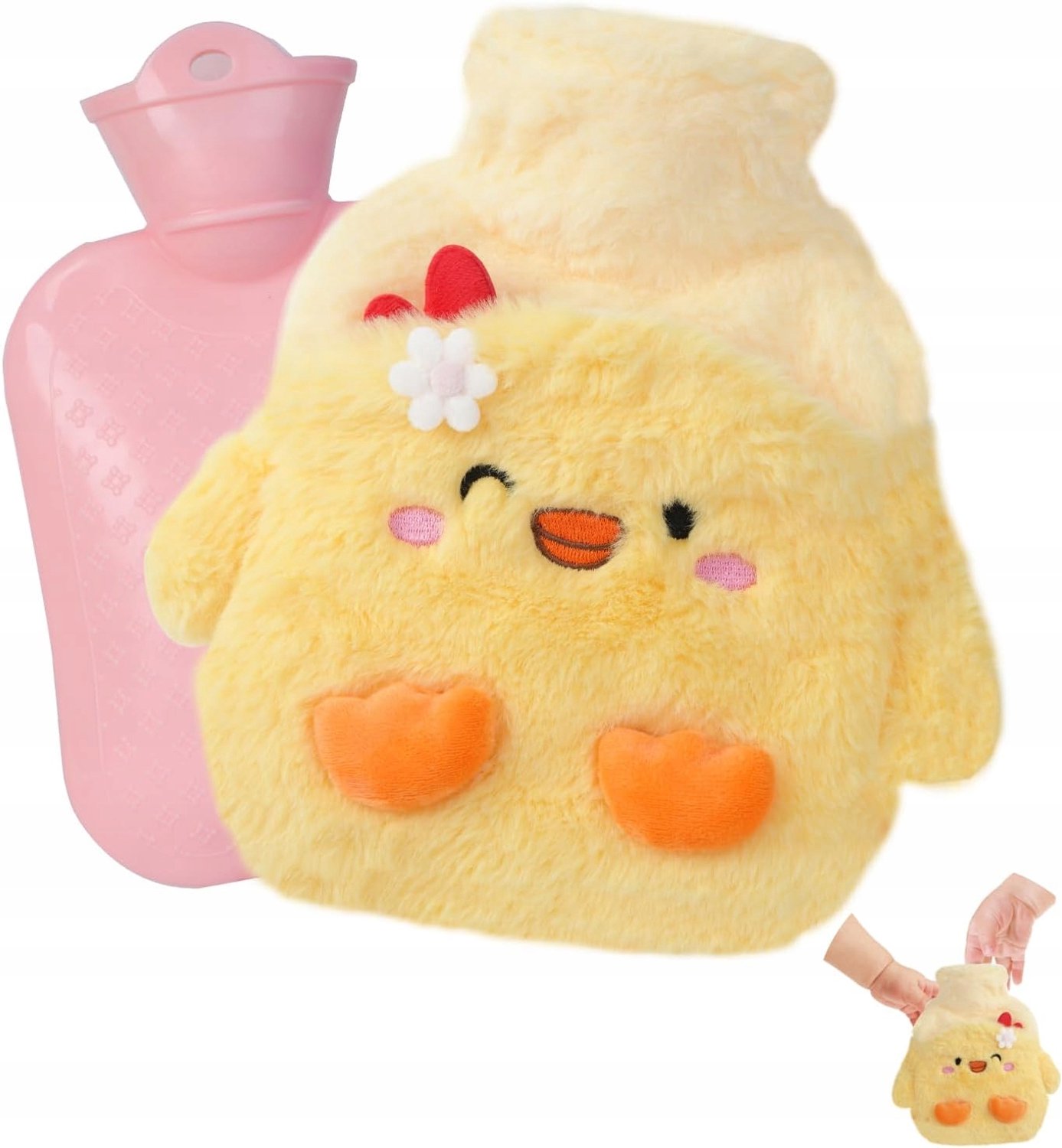 Zachte Pluche Warmwaterkruik Eend - 400ml