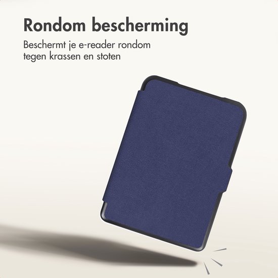 imoshion E-reader Hoesje - Geschikt voor Amazon Kindle Colorsoft Signature edition (2024), Amazon Kindle Paperwhite (2024), Amazon Kindle Paperwhite Signature Edition (2024) - Slim Hard Case Sleepcover Bookcase - Donkerblauw van iMoshion — afbeelding 2