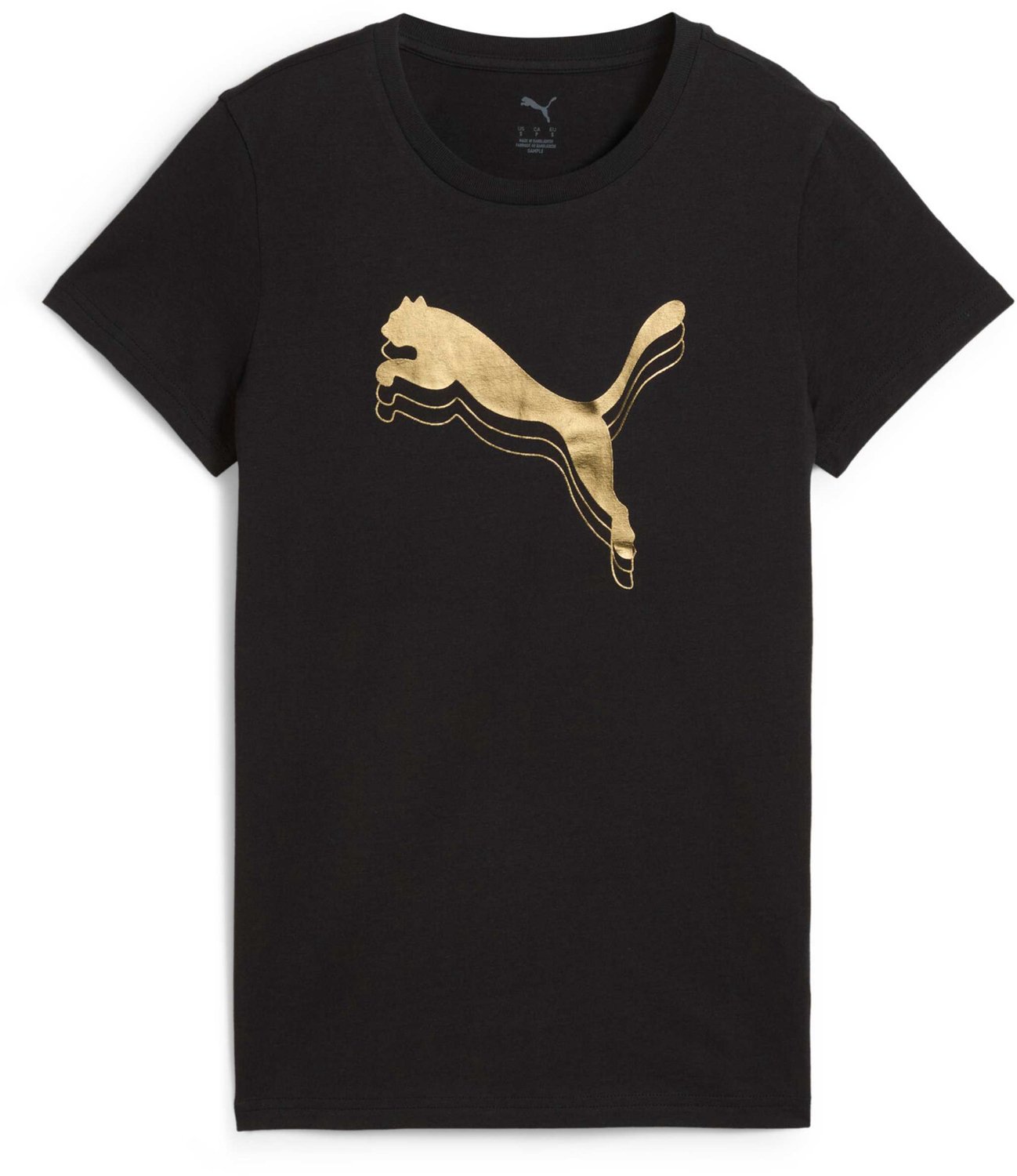 Dames-T-shirt Puma Ess Metallic Zwart