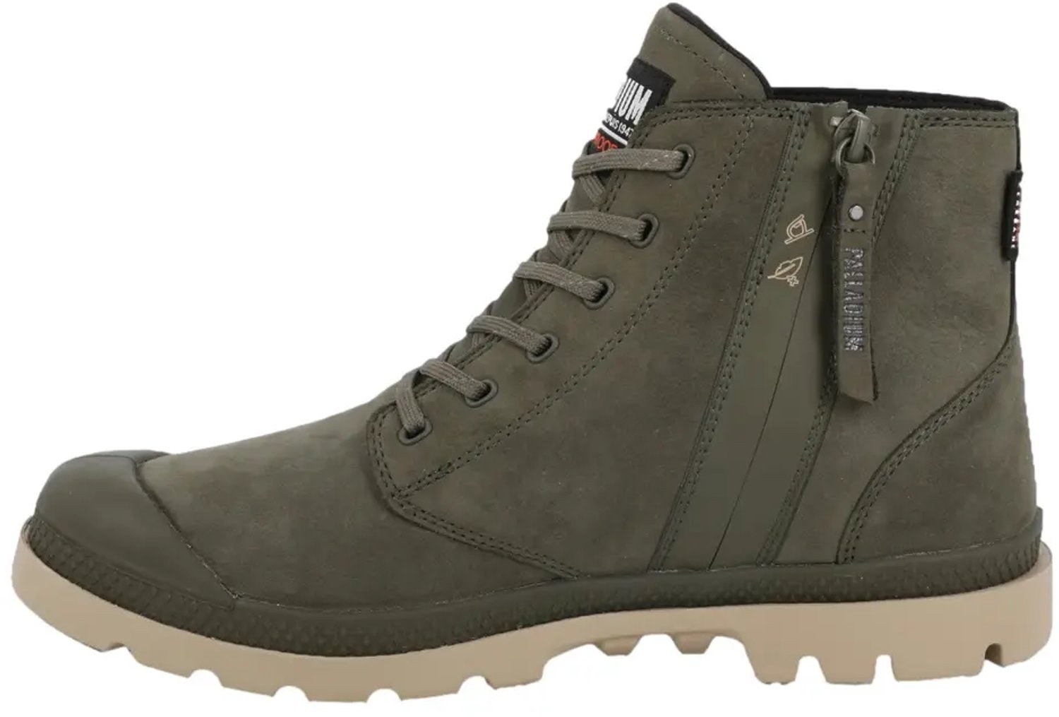 Laarzen Palladium Pampa Lite+ Zip Wp+ Olijf