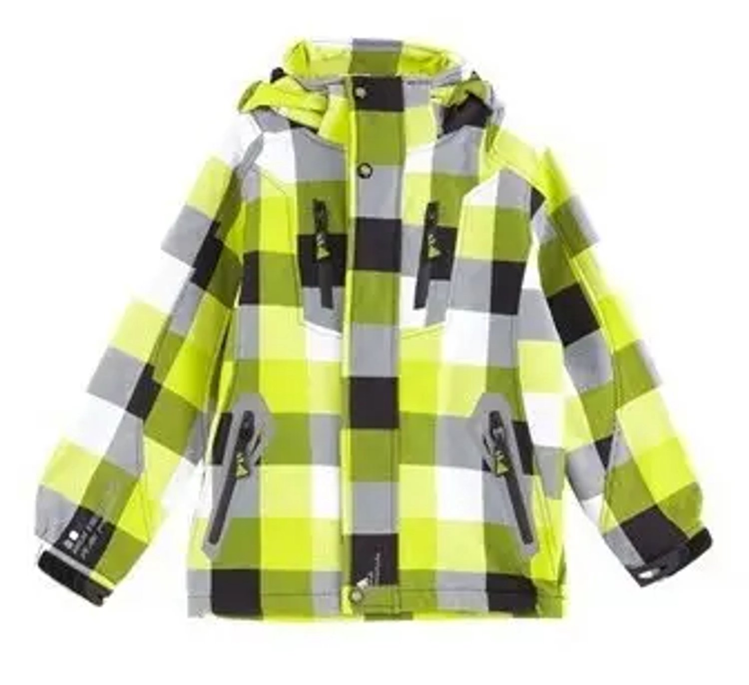 Kinder softshell jas Peak Mountain Ecina Zwart