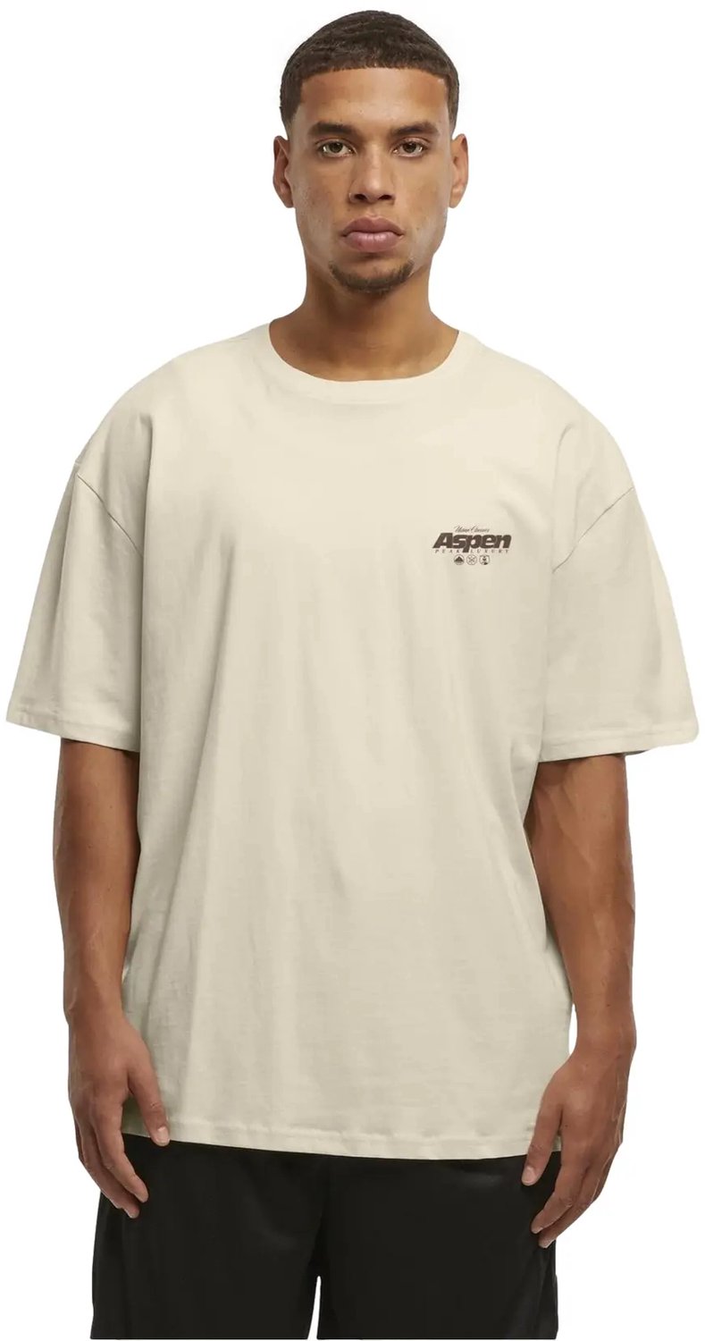 T-shirt Urban Classics Aspen Peak Geel