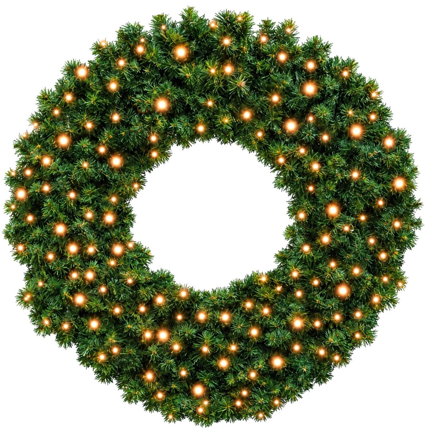 Blynx Kerstkrans met Verlichting Buiten - Ø 100 cm - 200 Modern Warm Witte LED Lampjes - IP67 waterdicht - Koppelbaar - Incl. Startkabel