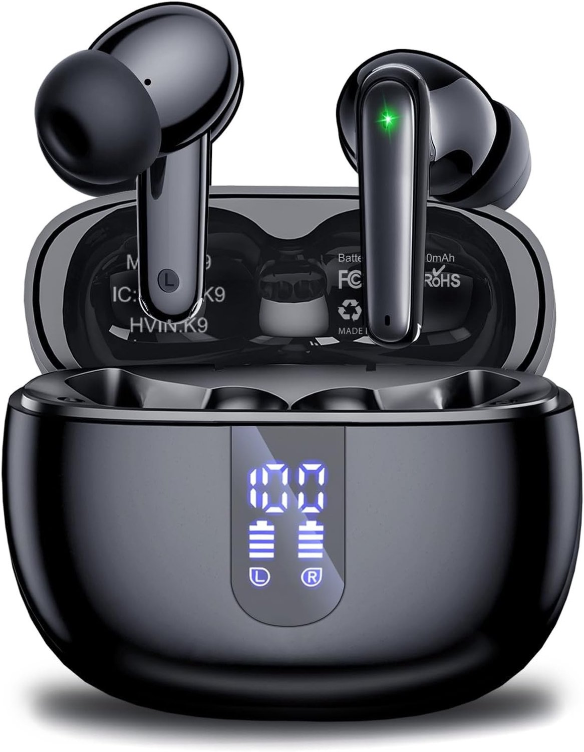 Draadloze Bluetooth Hoofdtelefoon - Zwart - In-ear - Waterdicht met Ruisonderdrukking - Voor Actieve Levensstijl
