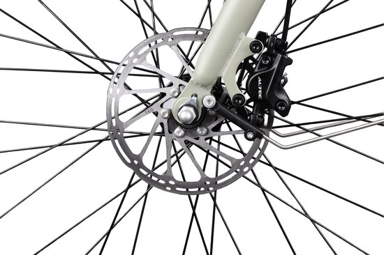 Crown Los Angeles - Elektrische stadsfiets - Elektrische damesfiets - Achterwielmotor - Hydraulische schijfremmen - 28 inch - 52 cm - Mat Zwart — afbeelding 4