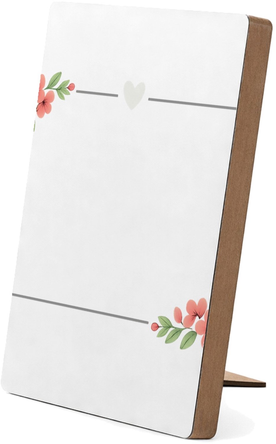 Mr Cadeautjes Glasframe/MDF 12,7 x 17,8 - design Een zacht troostontwerp rond een andere emotionele boodschap | cadeau Wit