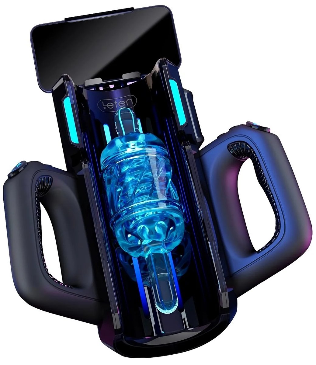 Leten Thrusting Pro King Masturbator - Automatische Masturbator - Super Krachtige Masturbator Met Telefoonhouder - Masturbator Met Telescopische Stuwfunctie - Handsfree Masturbator