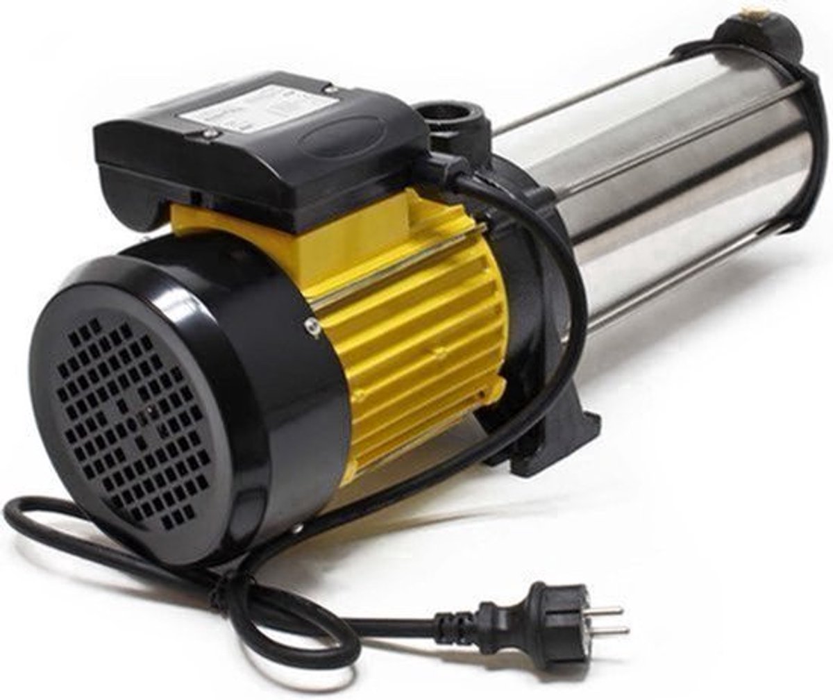 Centrifugaalpomp – Meertraps Pomp – Huiswaterpomp – Tuinpomp – Jetpomp – 2200W Motorvermogen – 9000 L/u Debiet – Roestvrij Staal & Gietijzer