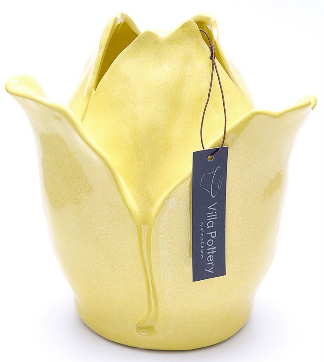Villa Pottery Vaas - Villa Pottery - Woondecoratie - Decoratie - Porselein - Waterdicht - Rosedale 1_3 Yellow Reactive Geel