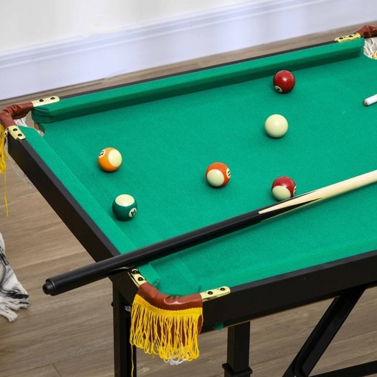 MODFU - Biljarttafel - Opklapbaar En Hoogteverstelbaar - Groen - Hout - 140 X 63 Cm — afbeelding 2